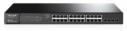 POE Switch TP-Link T1600G-28PS 24 poorts 10/100/1000 + POE Supports 24 802.3at/af-compliant PoE+ ports with a total power supply of 192W Supports 24 802.3at/af-compliant PoE+ ports with a total power