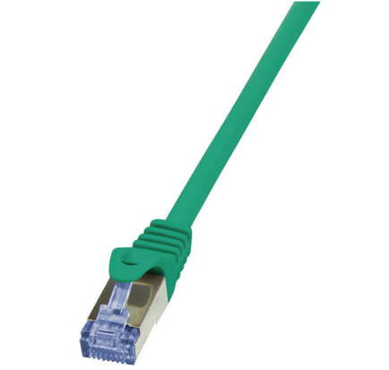 LogiLink RJ45 kabel 0.25m Cat6A S/FTP Groen