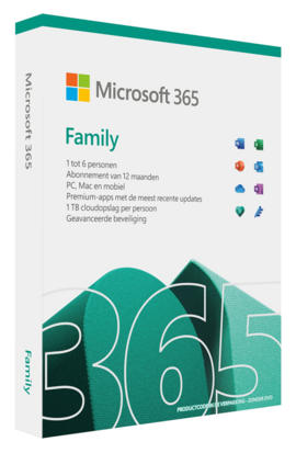 Microsoft 365 Family NL | 1 jaar