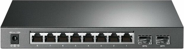 Netwerk Switch POE 8 poorts Gigabit TP-Link T1500G-10PS 8 poorts PoE Gigabit switch 8 poorts PoE Gigabit switch