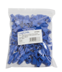 LogiLink RJ45 UTP pullover 100 stuks Blauw