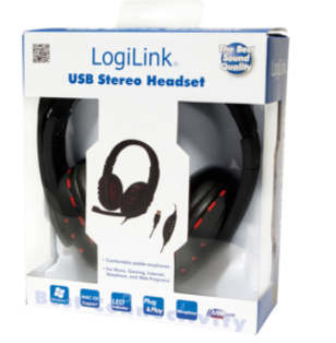 LogiLink Stereo Headset met Microphone USB 