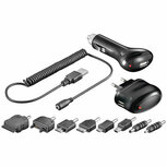 Lader Travelkit 3in1 1000mA OEM Zwart geschikt voor smartphones, camera's en andere apparaten geschikt voor smartphones, camera's en andere apparaten Lader Travelkit 3in1 1000mA OEM Zwart geschikt voor smartphones, camera's en andere apparaten geschikt voor smartphones, camera's en andere apparaten