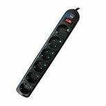 Ewent surge protector: EW3951 Stekkerdoos met overspanningsbeveiliging 6x Ewent surge protector: EW3951 Stekkerdoos met overspanningsbeveiliging 6x