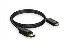 ACT DisplayPort male naar HDMI male adapterkabel, 1,8 m, Zip Bag ACT DisplayPort male naar HDMI male adapterkabel, 1,8 m, Zip Bag